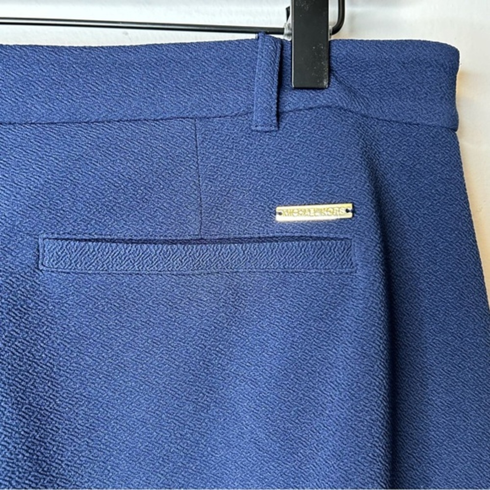 Michael Michael Kors Women’s Wide Leg Cropped Navy‎ Blue Pants Size 14 - Picture 6 of 10